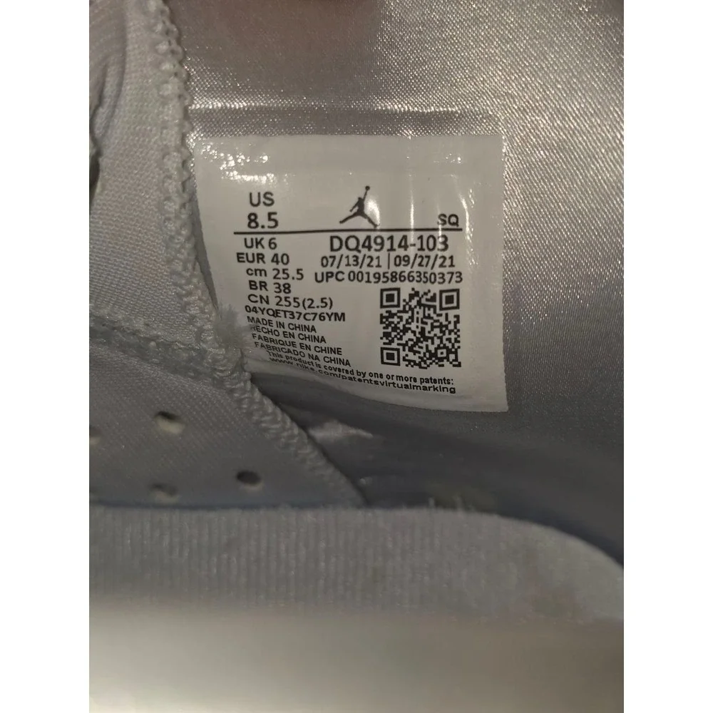 Nike‎ Air Jordan 6 Retro Mint Foam White Grey Sneakers DQ4914-103 8.5 052/024